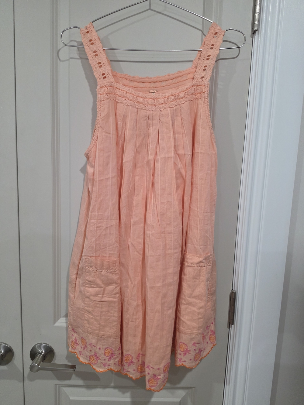 Women's Pink Latecia Smocking Detail Babydoll Mini Dress S NWT - Picture 10 of 15